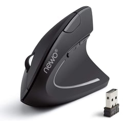 NEWO - Mouse Vertical inalámbrico receptor USB Negro