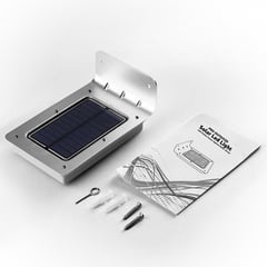 PRO OUTDOOR - Aplique Luz Led Solar Con Sensor De Movimiento Contra Agua