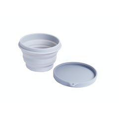 PRO OUTDOOR - Vaso plegable gris 200 ml