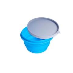 PRO OUTDOOR - Bowl plegable azul 1000 ml