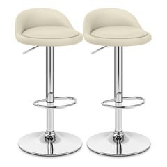 NOVAHUS - Pack 2 SILLA BAR ROUND / Beige