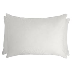 HOHOS CASA - Set 2 Almohadas Microfibra Estándar Hotelero 50x90cm