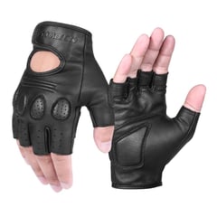 MOTOWOLF - Guantes Cuero Para Motociclismo 0311B