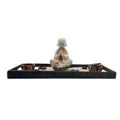 MOGA - Monje Buda Jardin Budha CAccesorio 31x12x11cm