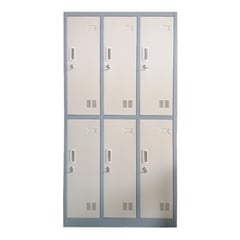 PROCHEF - Locker Casillero Metalico 3 Cuerpos 6 Puertas