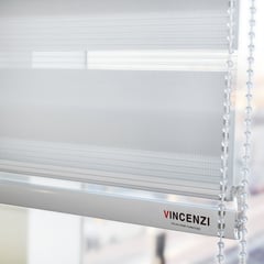 VINCENZI - Cortina Roller Duo Blanca 120x120c