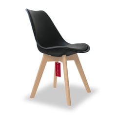 VINCENZI - Silla Eames Con Cojín Eco Cuero París