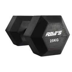 ROLOS - Mancuerna Hexagonal 25 Kg