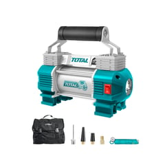 TOTAL TOOLS - Compresor para Auto Industrial 12v 110psi + 6 piezas TOTAL