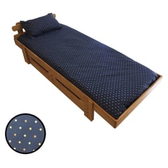 GROWME - Funda de plumón ESTRELLAS EN AZUL 1 plaza (140x220) cama cubrecamas