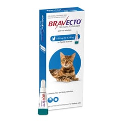 BRAVECTO - Antiparasitario Gato 2.8 a 6.25Kg, 3 Meses