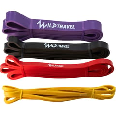 WILD TRAVEL - KIT 4 POWER BANDS Bandas Elásticas De Resistencia Pull Up