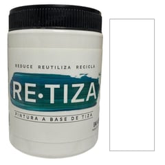 RETIZA - BLANCO INVIERNO 1 KILO. PINTURA TIZADA/VINTAGE base agua mate