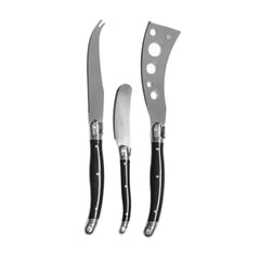 SIMPLE COOK - Set cuchillos para quesos Nero 3 pzs