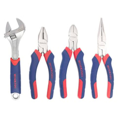 WORKPRO - Juego set de alicates y llave ajustable 4 piezas