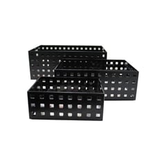 BATHLUX - Set organizador acrílico multifunción negro