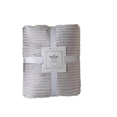 CRUSEC - Manta Gruesa Frazada Polar Suave Ropa Cama 150 X 200 Gris