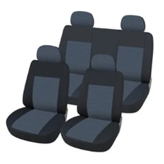 GOODCAR - Funda Cubre Asientos 8 Pzs Negro