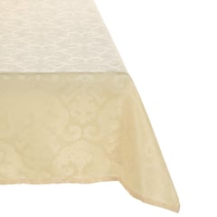 SUEÑO BLANCO - MANTEL JACKARD RECTANGULAR FLOR DE LIS CREMA