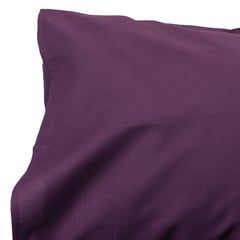 SUEÑO BLANCO - SET 2 FUNDAS COLOR MORADO OSCURO 50X70 CM C/U