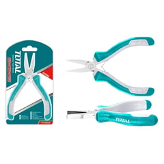 TOTAL TOOLS - Mini Alicate Punta Plana 4.5 Pulgadas