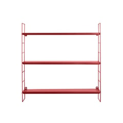 URBAN PRODUCTS - ESTANTE METALICO 3 NIVELES ROJO 58X16X58CM