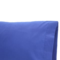 SUEÑO BLANCO - SET 2 FUNDAS COLOR AZUL 50X70 CM C/U