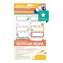 ADETEC - Etiqueta Marca Ropa 63 x 25 mm - 2510