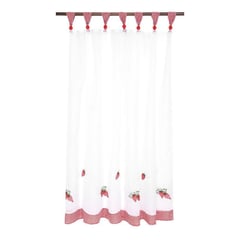 CHANTILLY - Cortina Velo Cocina Frutilla 120x135 Cm