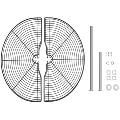 HBT - Rotonda Media Luna Puerta 450 mm Antracita