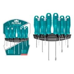 TOTAL TOOLS - Kit Set Juego Destornilladores 10 Piezas