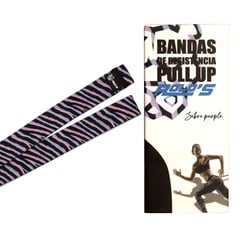 ROLOS - Banda de resistencia pull up 150lbs morado zebra