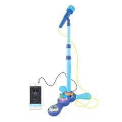 OEM - Juguete Microfono Karaoke Pedestal Luces MP3 Azul Infantil