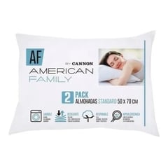 AMERICAN FAMILY - Almohadas Cannon ( Set De 2 ) 50x70