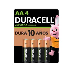 DURACELL - Pila Recargable tamaño Aa X4 / Superstore