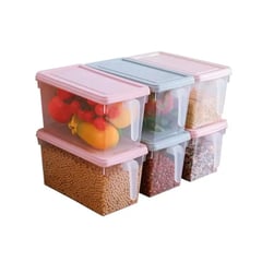 GENERICO - Caja Organizadora Para Refrigerador Con Tapa Y Mango Colores