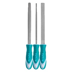 TOTAL TOOLS - Juego Limas Escofinas P/ Madera 8 Pulgadas 3 Pcs