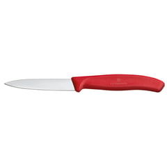 VICTORINOX - Cuchillo mondador Swiss Classic color Rojo. Hoja 8 cm.