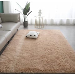 GENERAC - Alfombras peluda tipo Shaggy 200x240 cm Beige