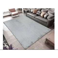 GENERAC - Alfombras peluda tipo Shaggy 200x240 cm Gris claro