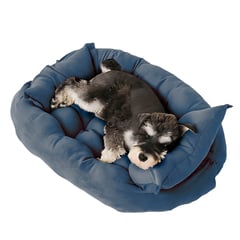 PETWOOW - Cama para mascotas 68x50x40 Azul