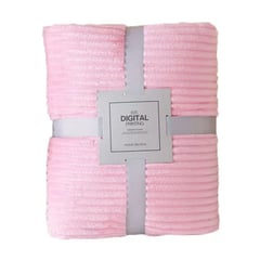 CRUSEC - Manta Gruesa Frazada Polar Suave Ropa Cama 150 X 200 Rosa