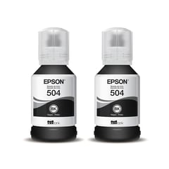 EPSON - 2 Tintas T504 Negras Genuinas L4150 L4160 L6191 L6161