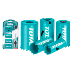 TOTAL TOOLS - Kit Set Juego Sierra Copa Bi-metal 7 Piezas