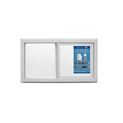 DVP - Ventana PVC Vidrio Simple Corredera Blanca 140x120cm