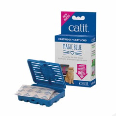 CATIT - Kit Cartucho Magic Blue + 2 Almohadillas.