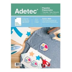 ADETEC - Papel Transfer Telas Oscuras Carta X 3 Hojas - 8086