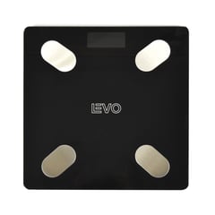 LEVO - Pesa Digital Balanza Baño Bluetooth Negra Inteligente