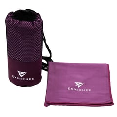 EXPRENEE - Set 3 Toallas Microfibra Trekking Natación Purpura