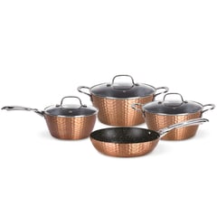 SIMPLIT - Batería de Cocina Antiadherente Copper 7 Piezas